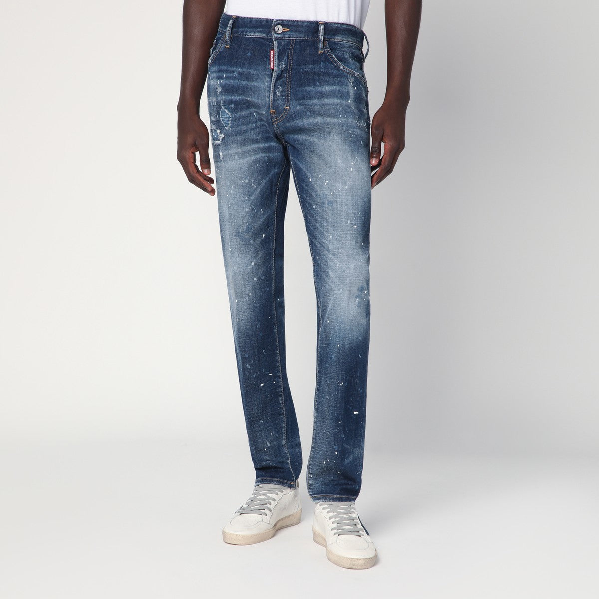 Dsquared2 Medium Galaxy Wash Cool Guy jeans in faded blue Dsquared2