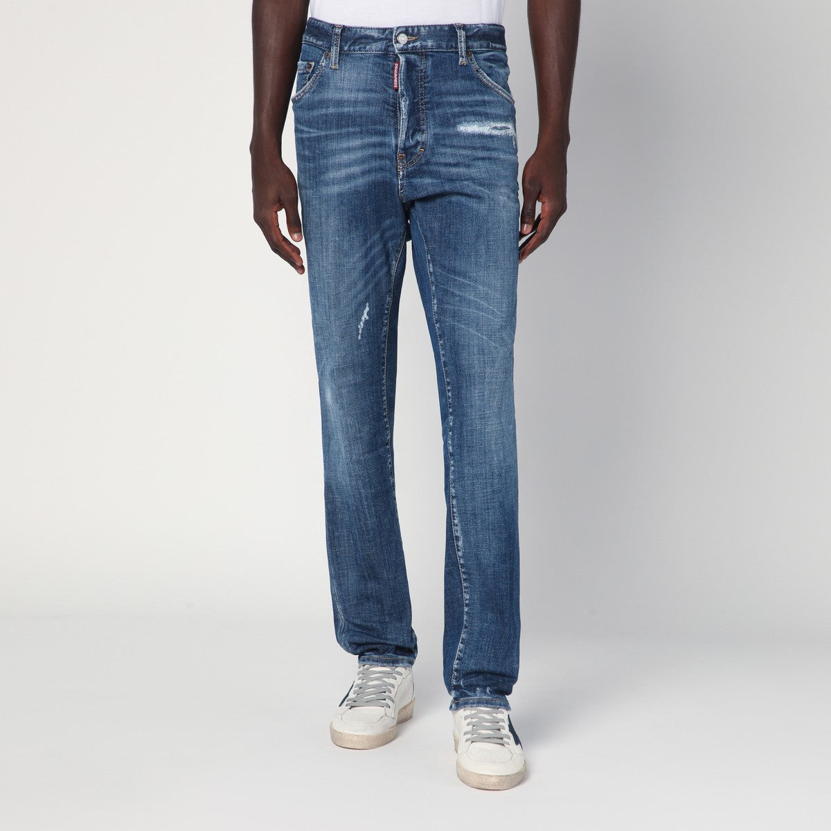 Dsquared2 Medium Perfecto Wash Cool Guy jeans in faded blue Dsquared2