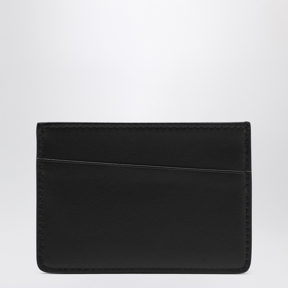 Maison Margiela Black leather cardholder with logo Maison Margiela