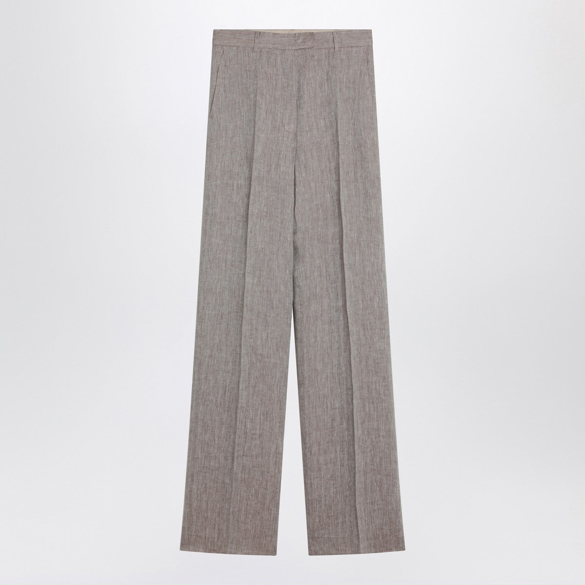 Max Mara Studio Beige straight linen pants Max Mara Studio
