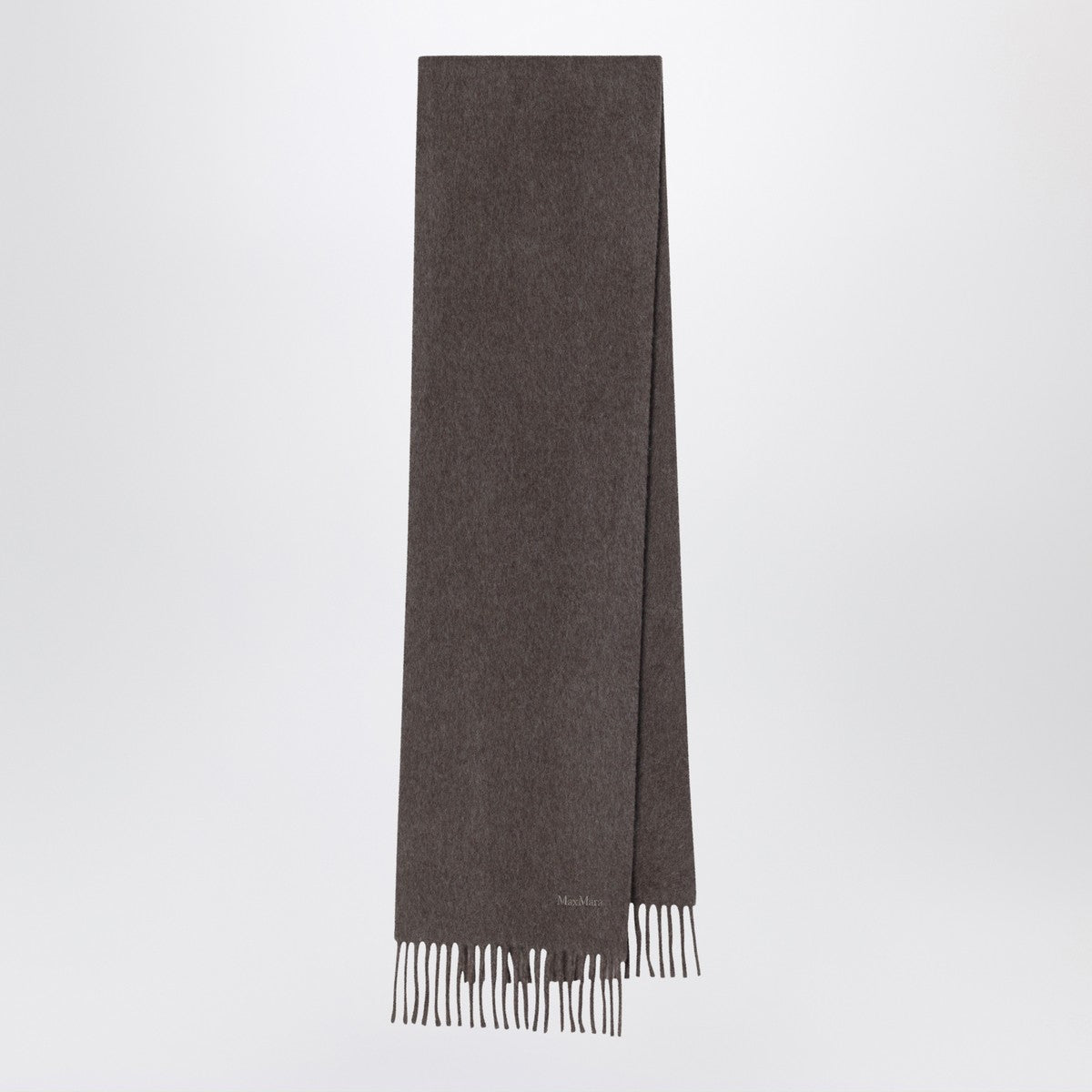 Max Mara Wool Scarf in Dove Grey Max Mara