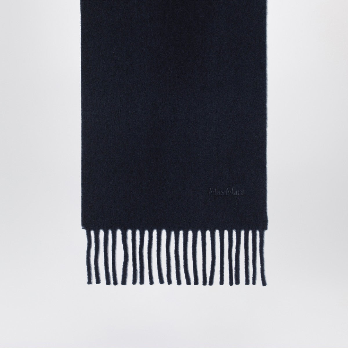 Max Mara Wool Scarf in Blue Max Mara