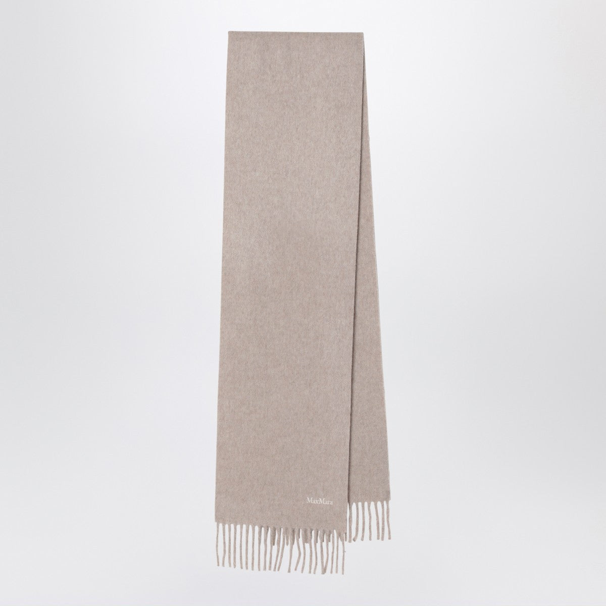 Max Mara Wool Scarf in Beige Max Mara