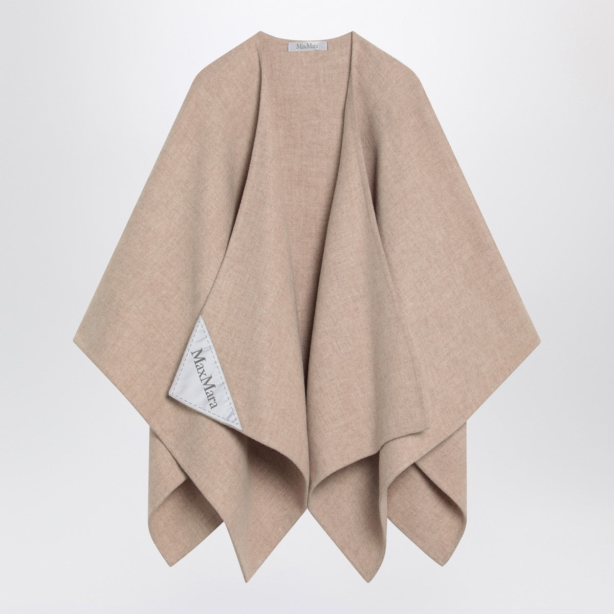 Max Mara Beige alpaca and wool cape Max Mara