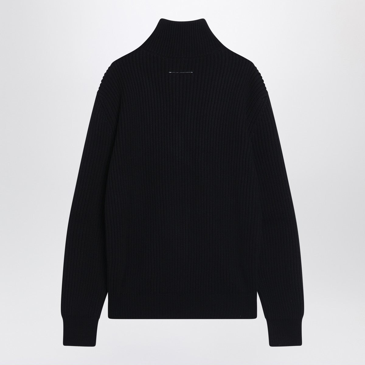 MM6 Maison Margiela Black cotton zip-up cardigan MM6 Maison Margiela