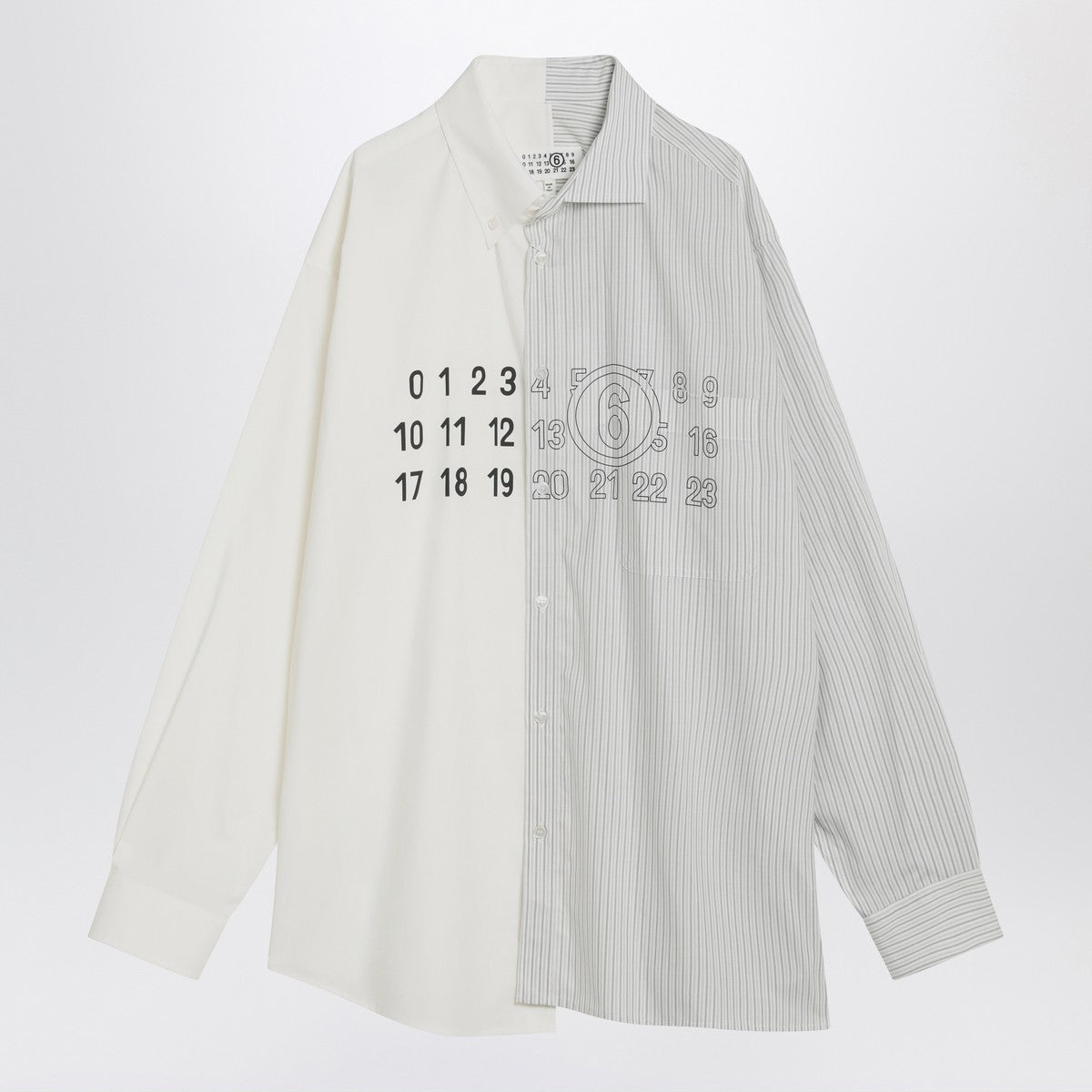 MM6 Maison Margiela Numeric Signature poplin shirt MM6 Maison Margiela
