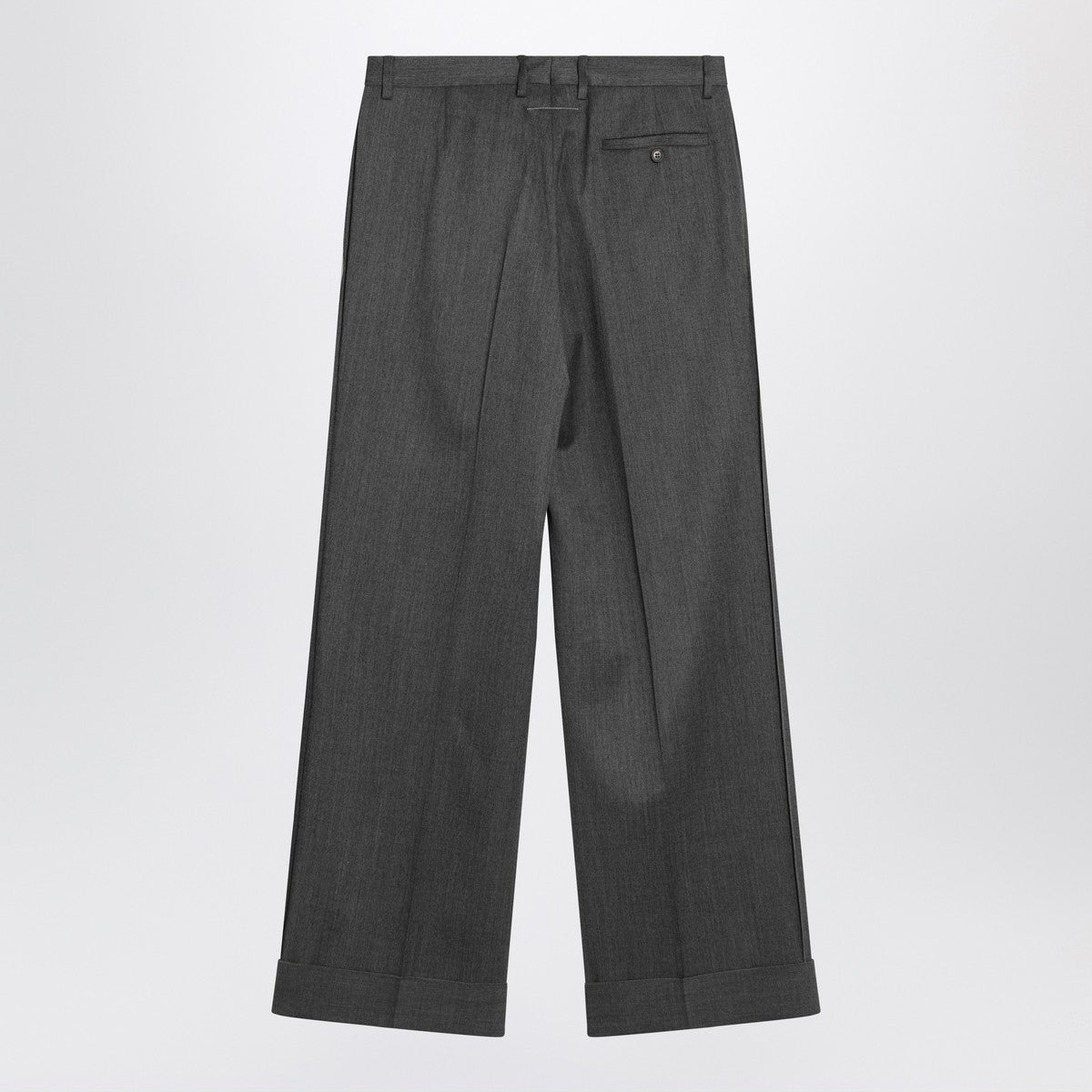 MM6 Maison Margiela Wide grey wool-blend trousers MM6 Maison Margiela
