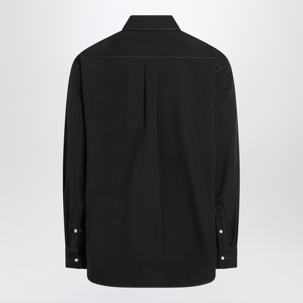 LEMAIRE Black Western cotton shirt Lemaire