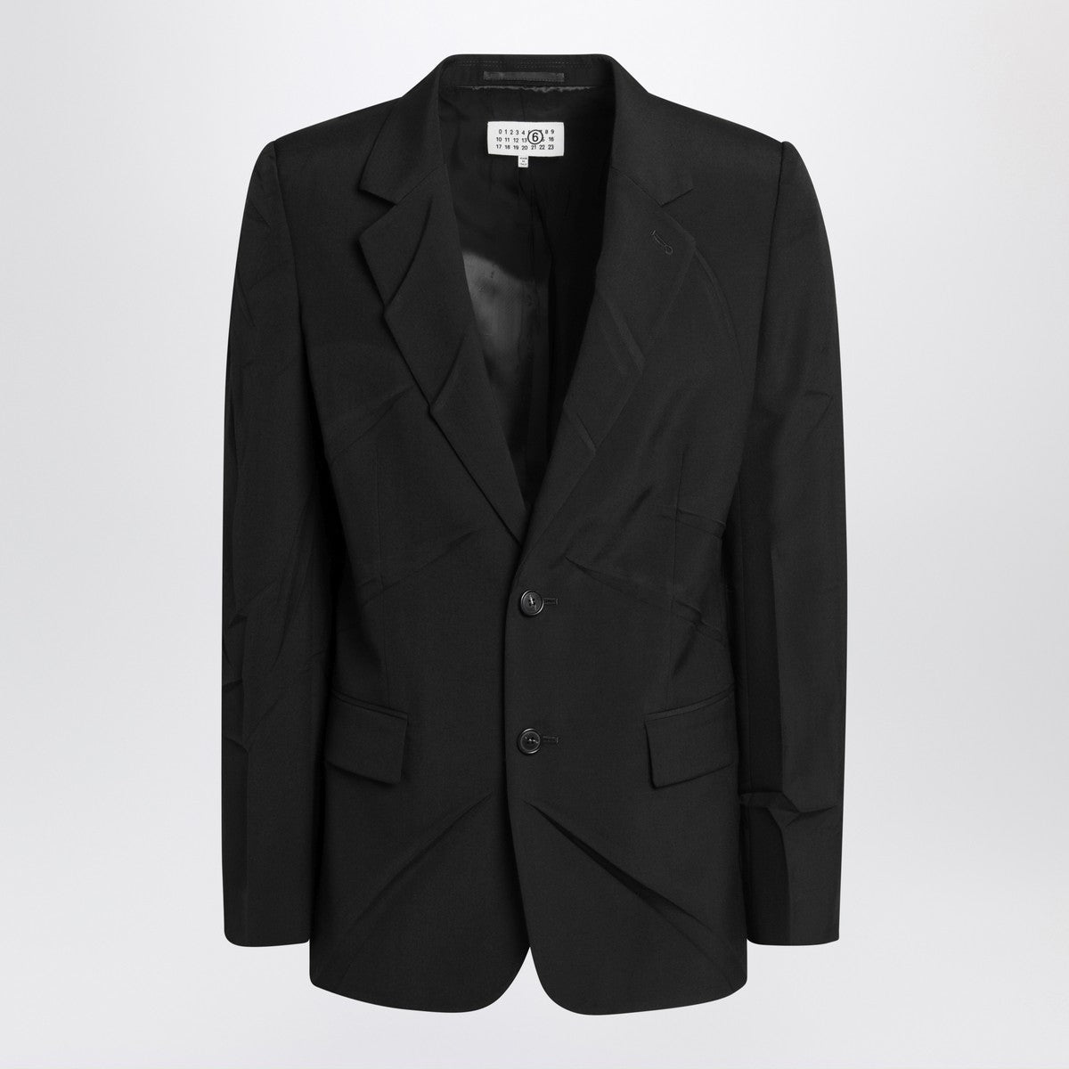 MM6 Maison Margiela Black wool-blend jacket MM6 Maison Margiela