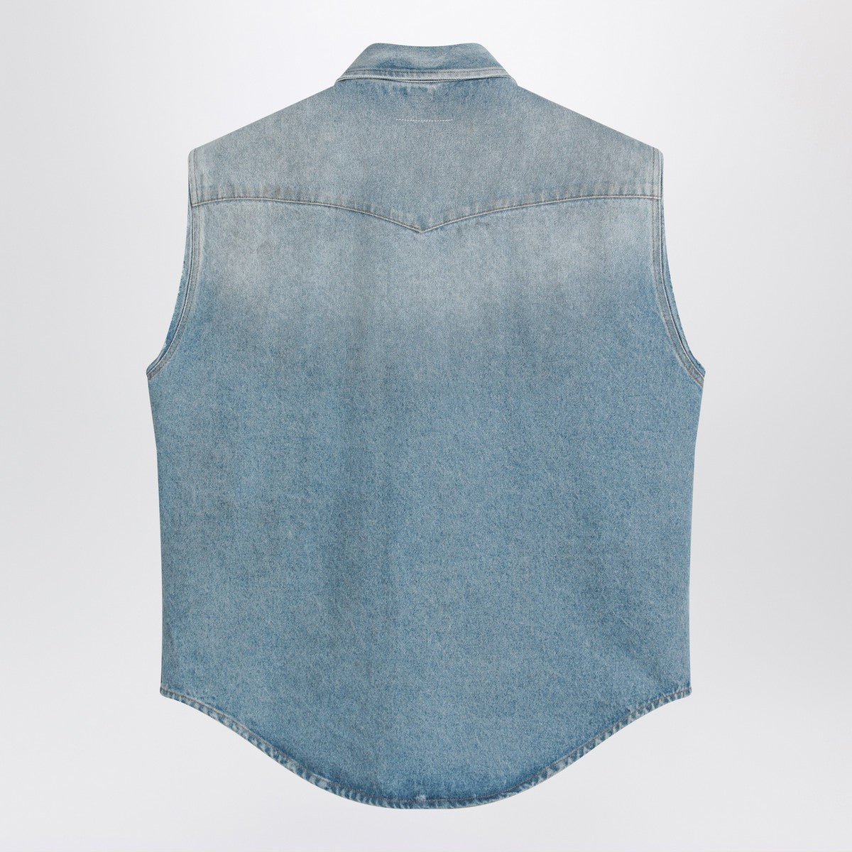 MM6 Maison Margiela Faded blue vest with rips MM6 Maison Margiela