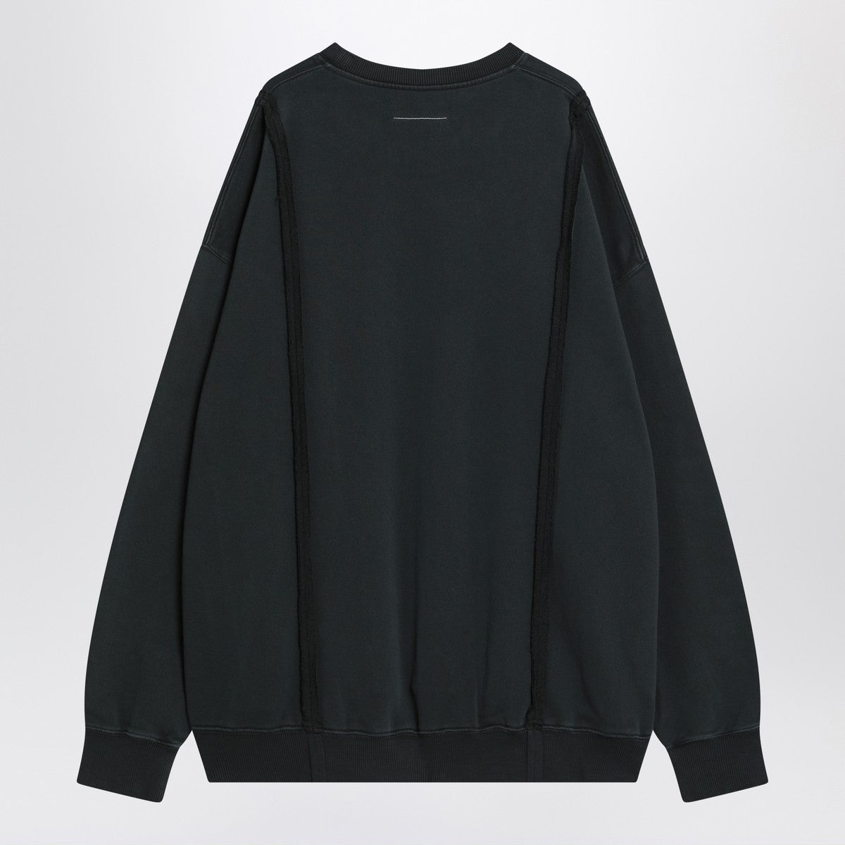 MM6 Maison Margiela Black sweatshirt with Numeric logo in cotton MM6 Maison Margiela