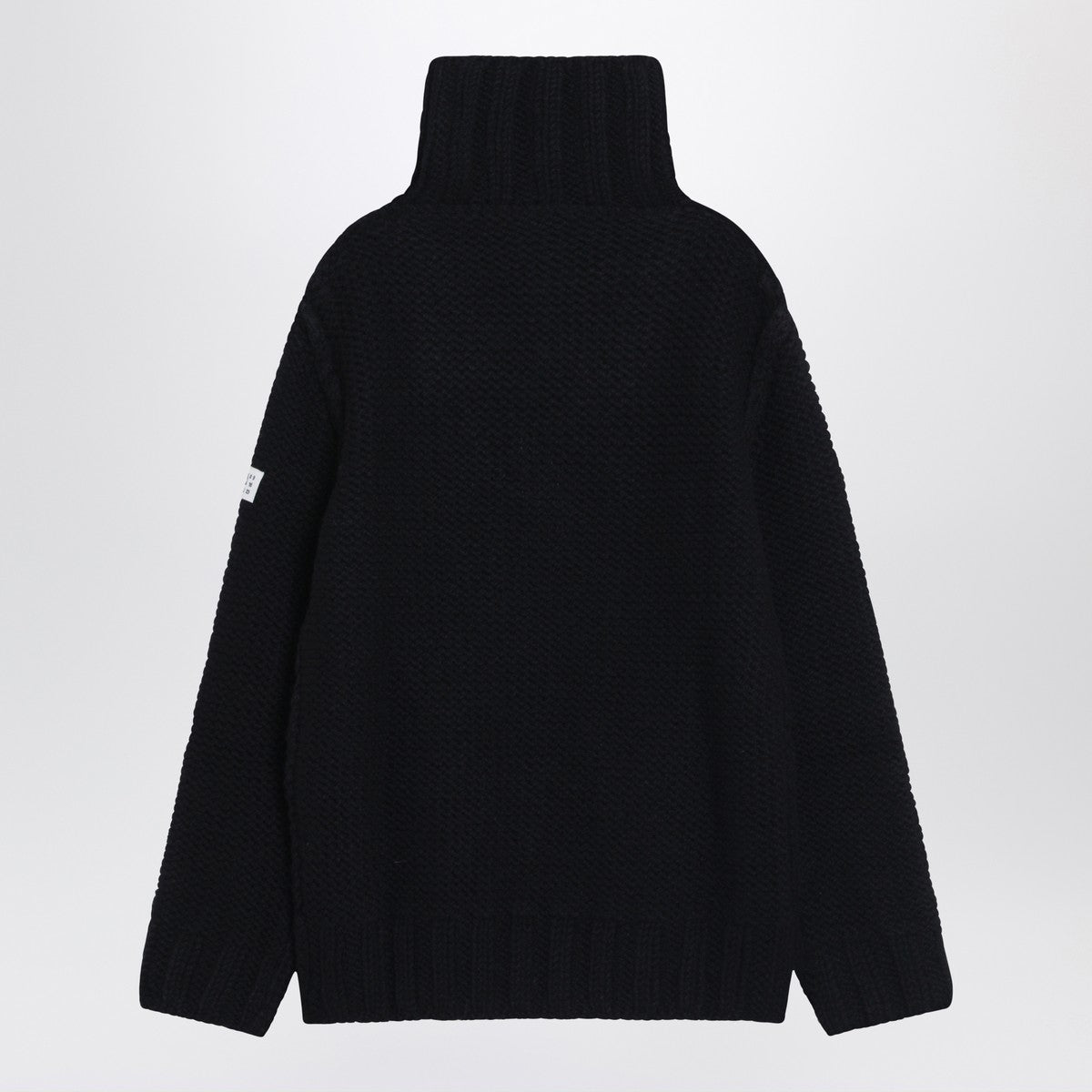 MM6 Maison Margiela Black wool turtleneck sweater MM6 Maison Margiela