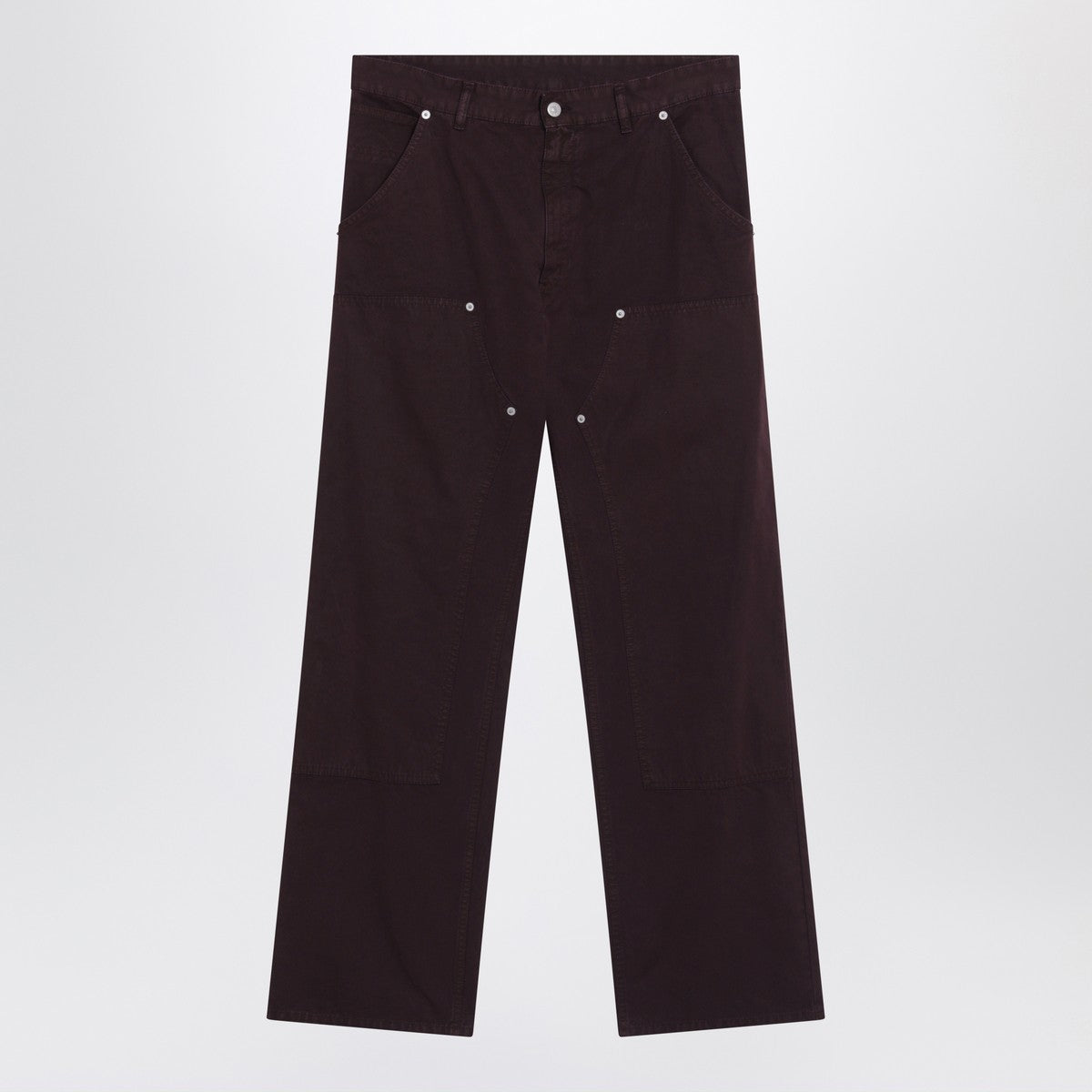 MM6 Maison Margiela Burgundy cotton trousers MM6 Maison Margiela