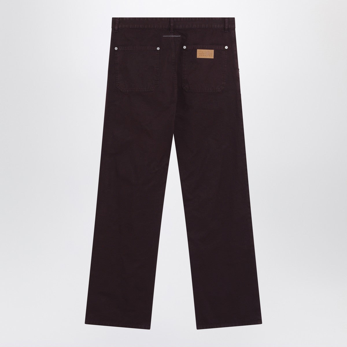 MM6 Maison Margiela Burgundy cotton trousers MM6 Maison Margiela
