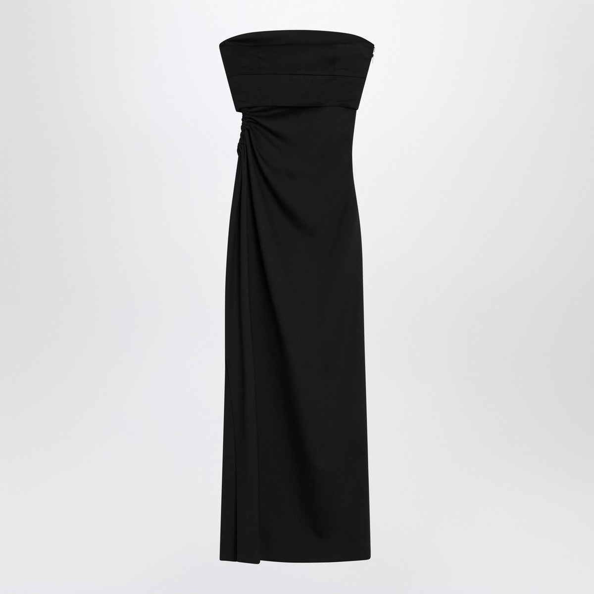 Max Mara Black bustier dress in wool blend Max Mara