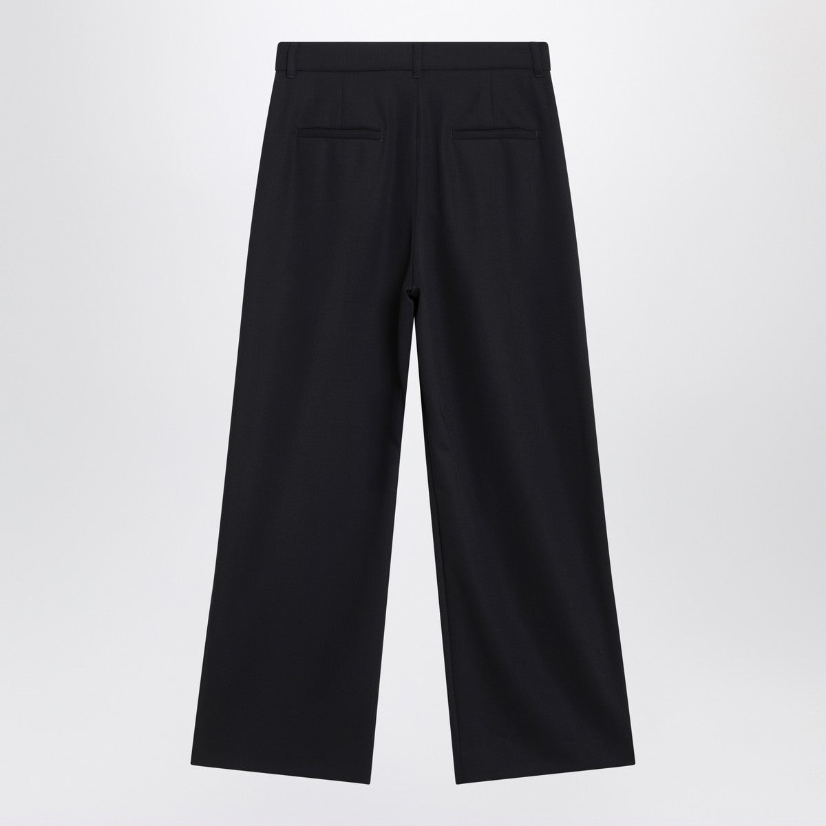 S Max Mara Midnight blue crêpe wool trousers S Max Mara