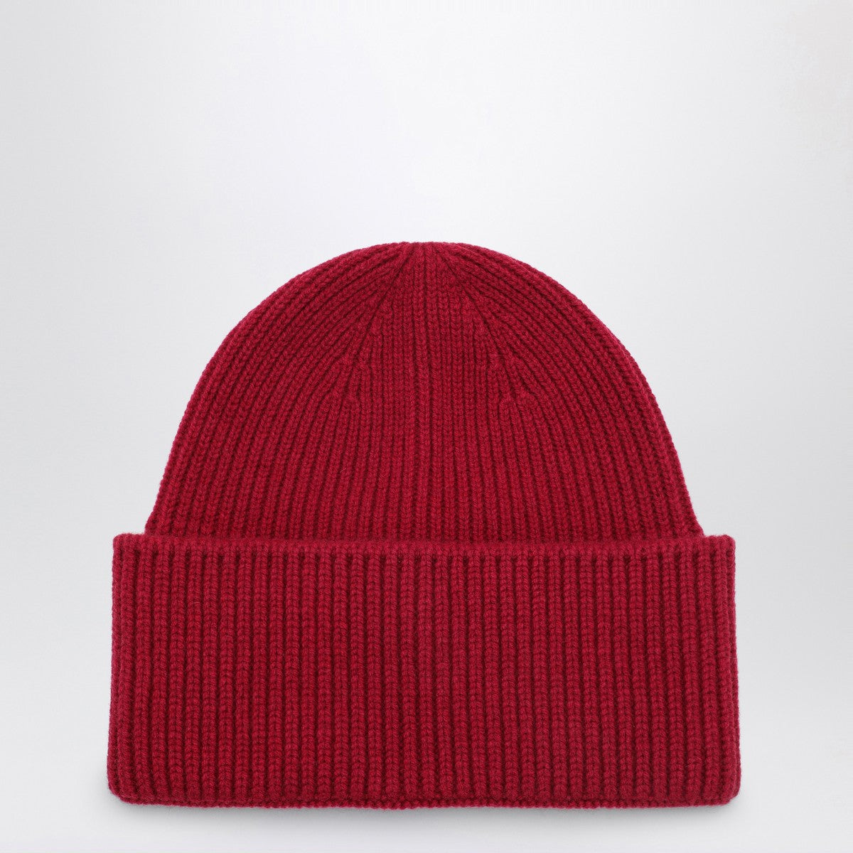Destin Burgundy wool and cashmere beanie