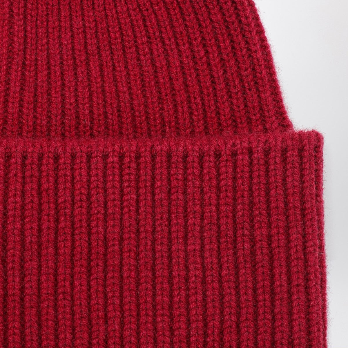 Destin Burgundy wool and cashmere beanie Destin