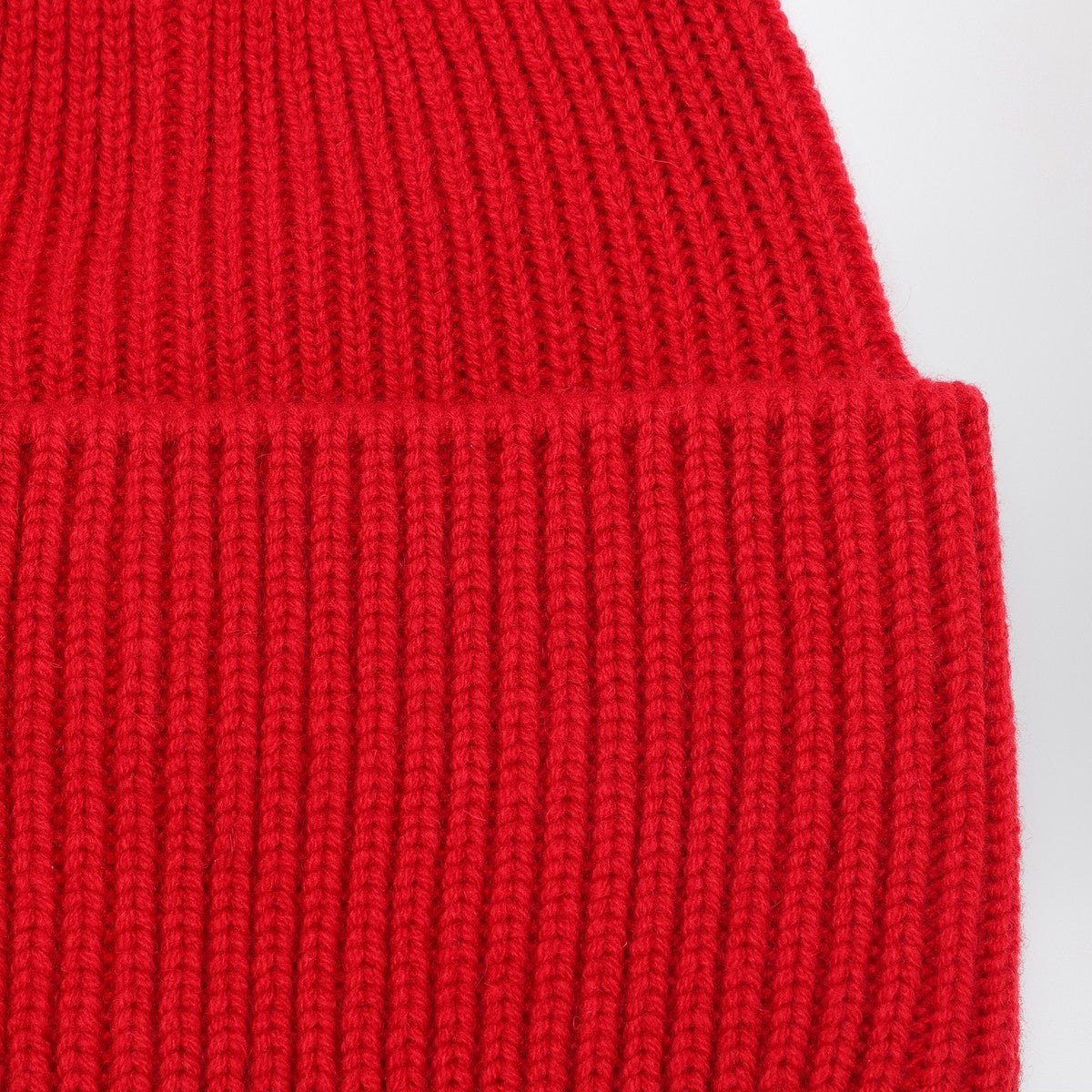 Destin Red wool and cashmere beanie Destin