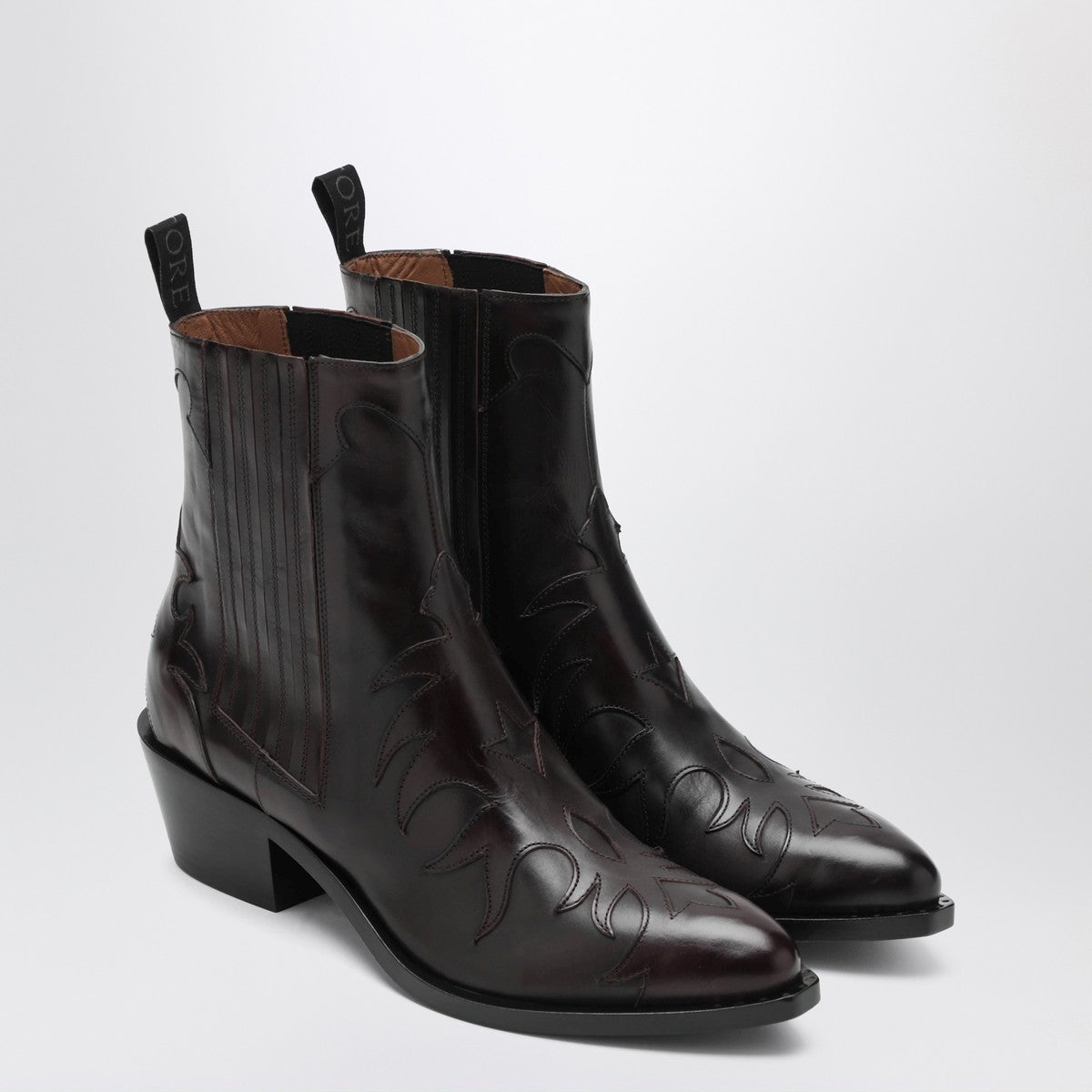 Sartore Burgundy Parma western ankle boot Sartore