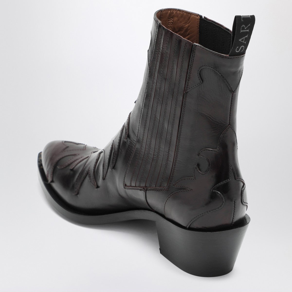 Sartore Burgundy Parma western ankle boot Sartore