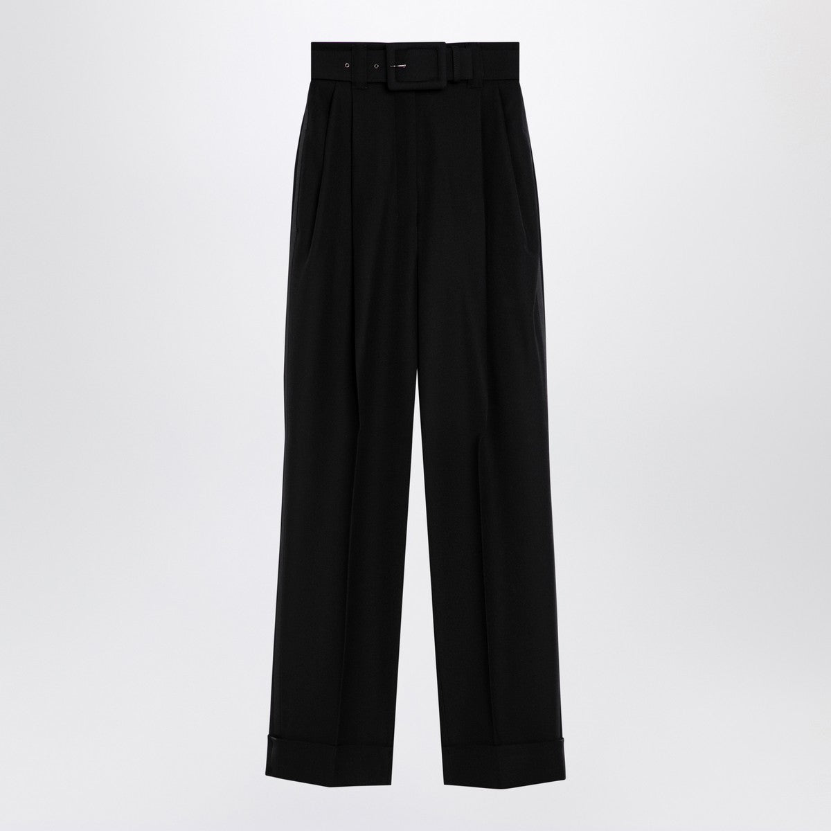 Max Mara Pianoforte Black Grain de Poudre wool trousers Max Mara Pianoforte