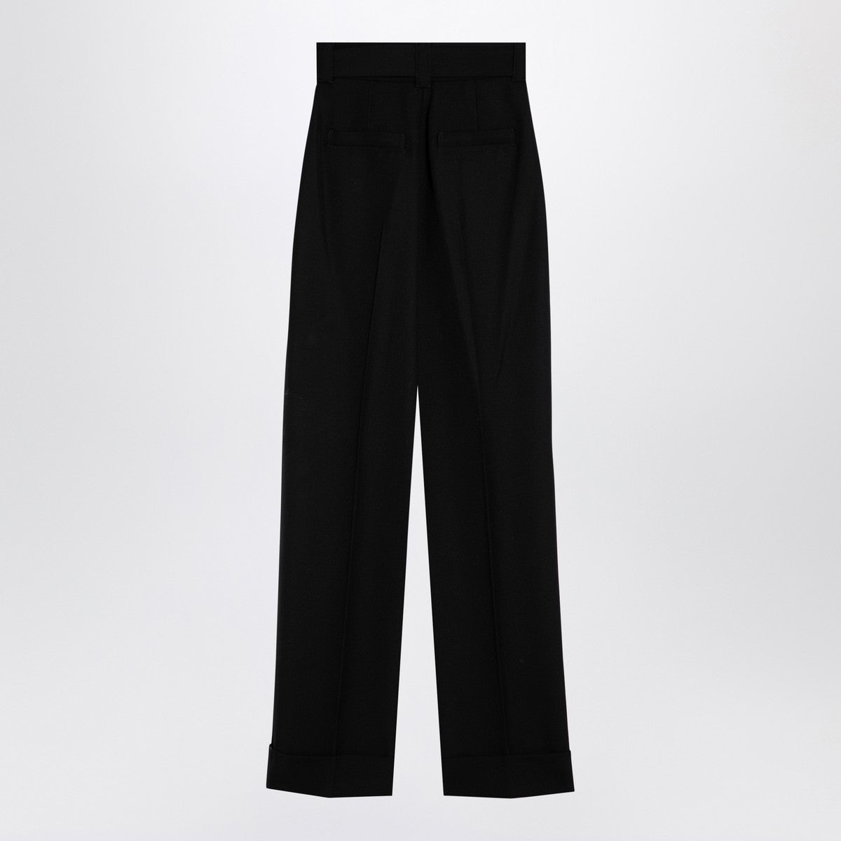 Max Mara Pianoforte Black Grain de Poudre wool trousers