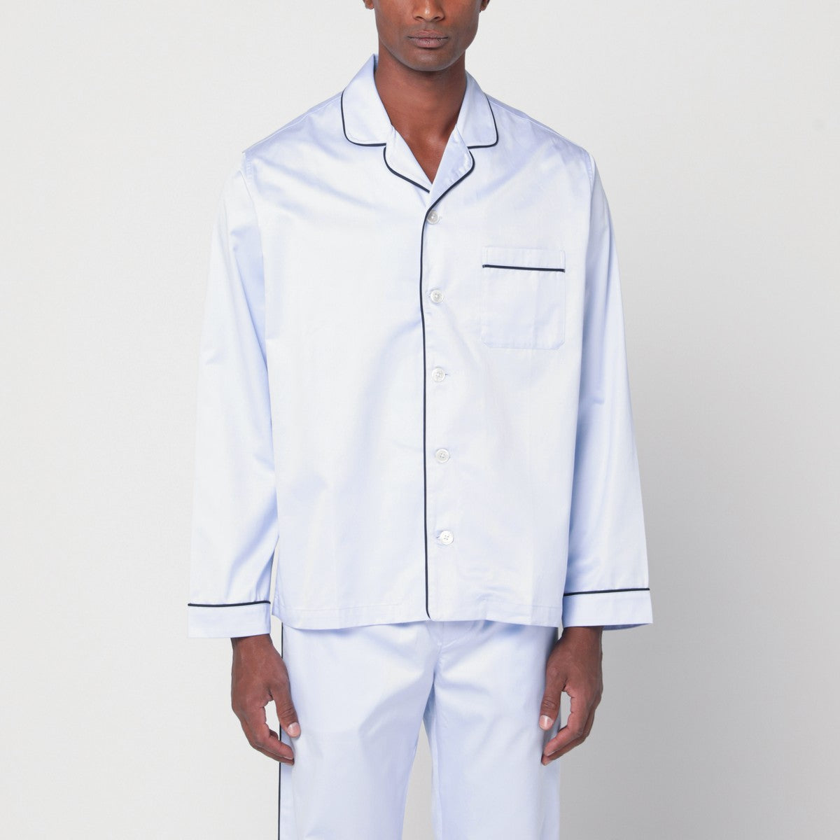 Tekla Light blue pyjama shirt Tekla