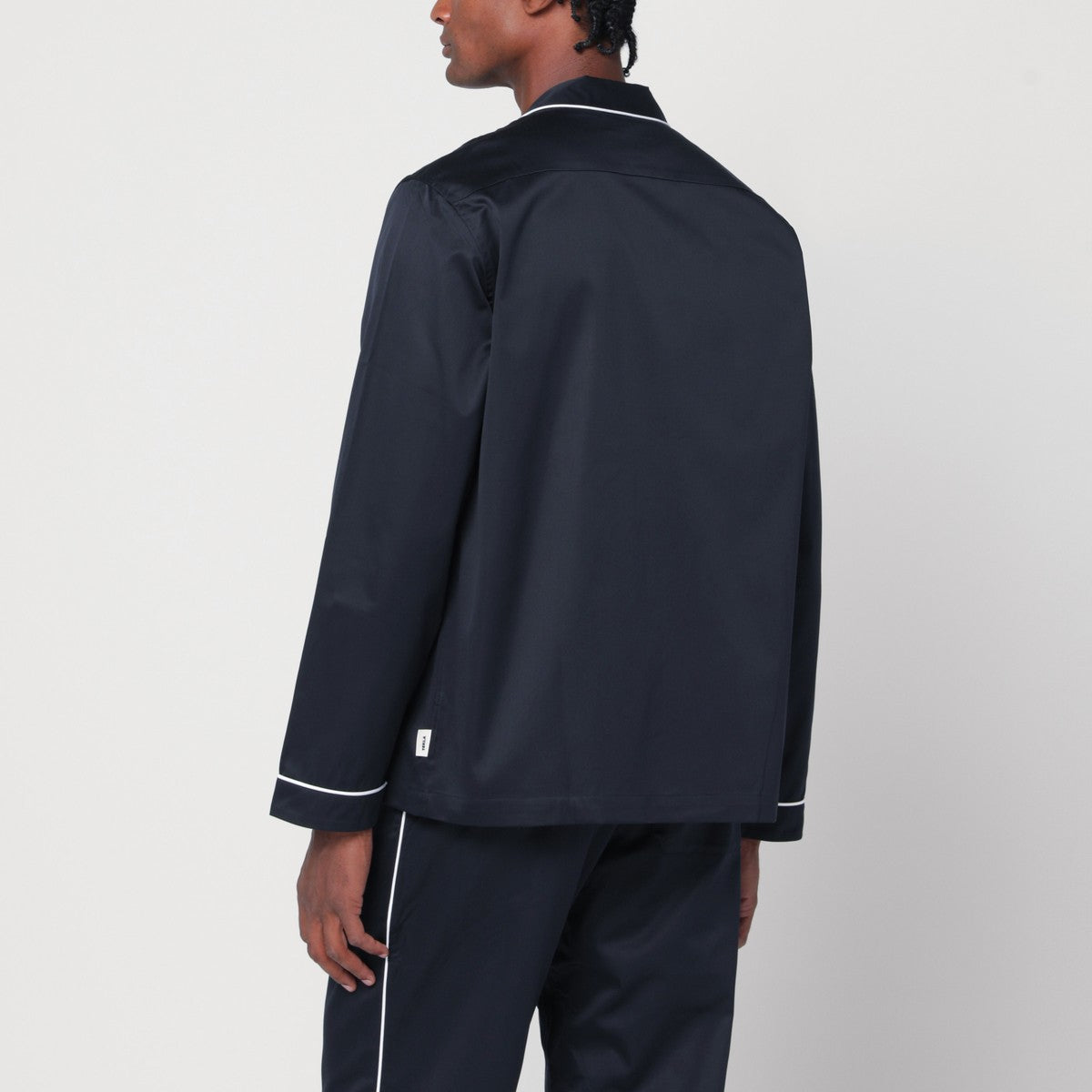 Tekla Blue/white pyjama shirt Tekla