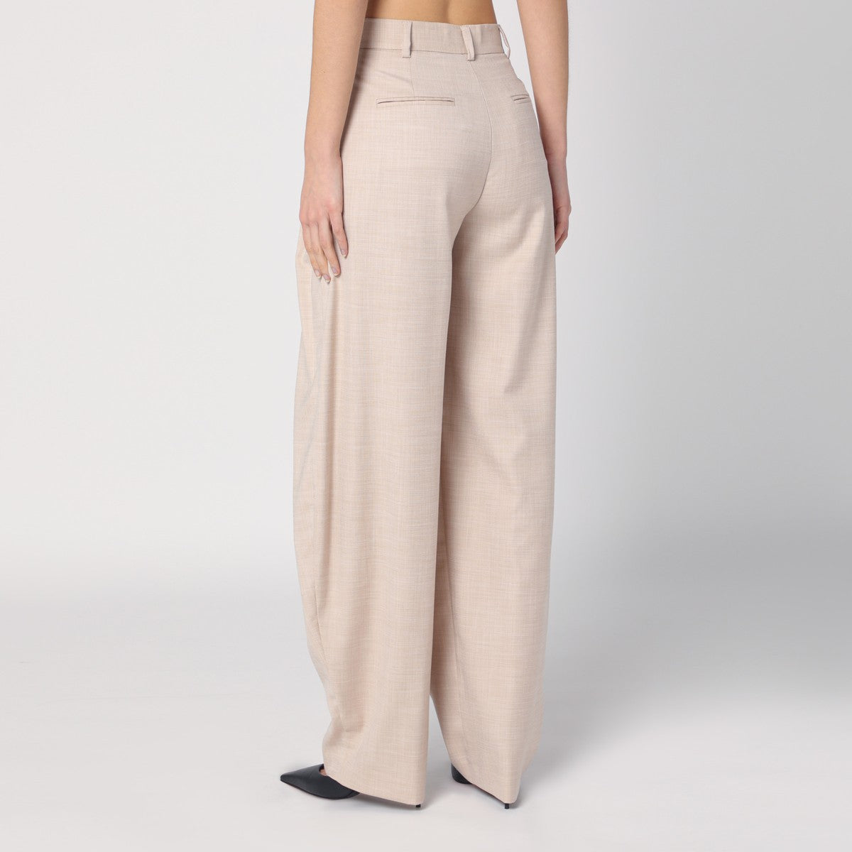 THE ANDAMANE Wide sand-coloured pants The Andamane