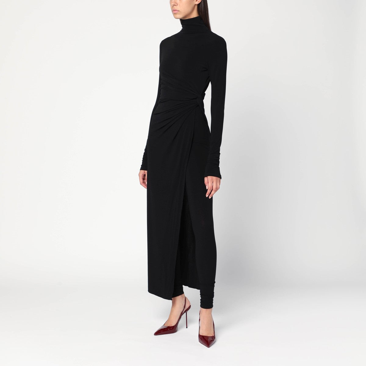 THE ANDAMANE Tessa jumpsuit in black jersey The Andamane