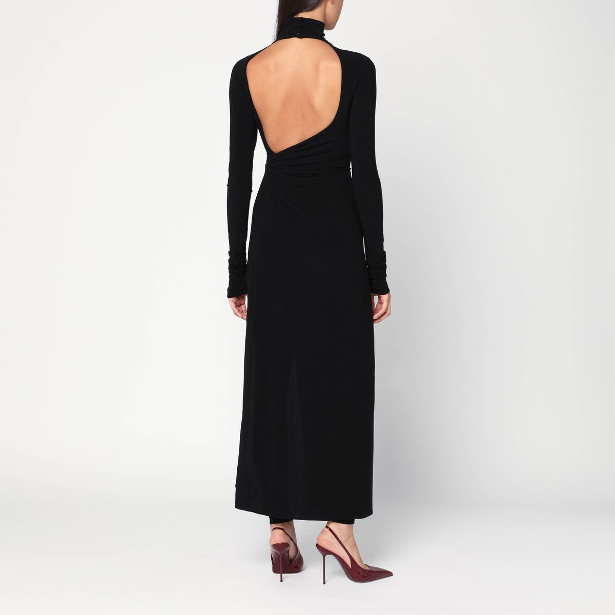 THE ANDAMANE Tessa jumpsuit in black jersey The Andamane
