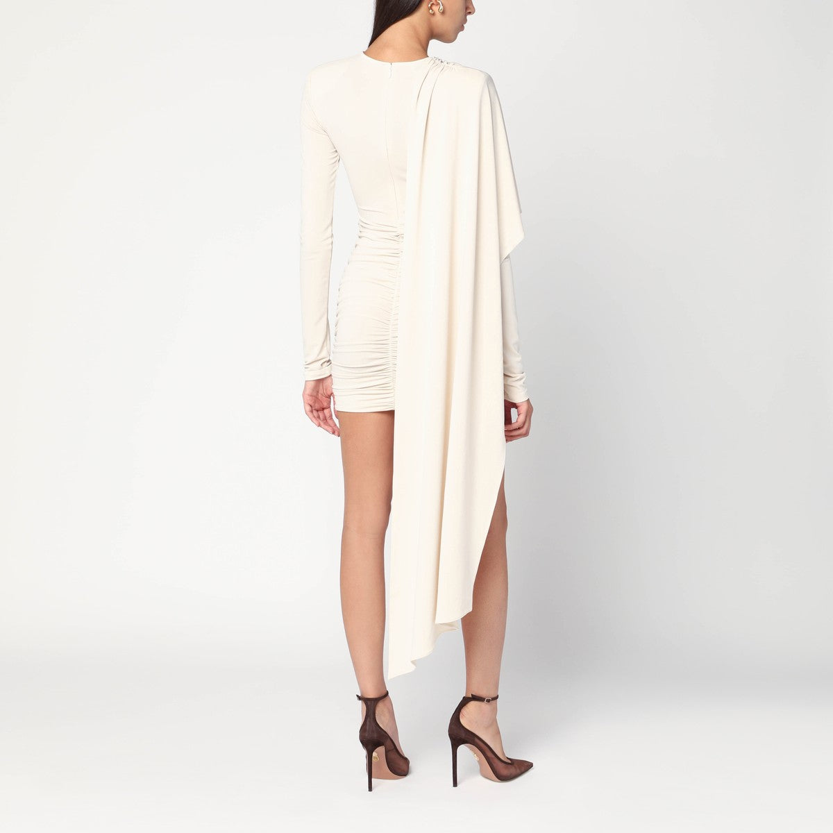 THE ANDAMANE Xenia ivory mini dress The Andamane