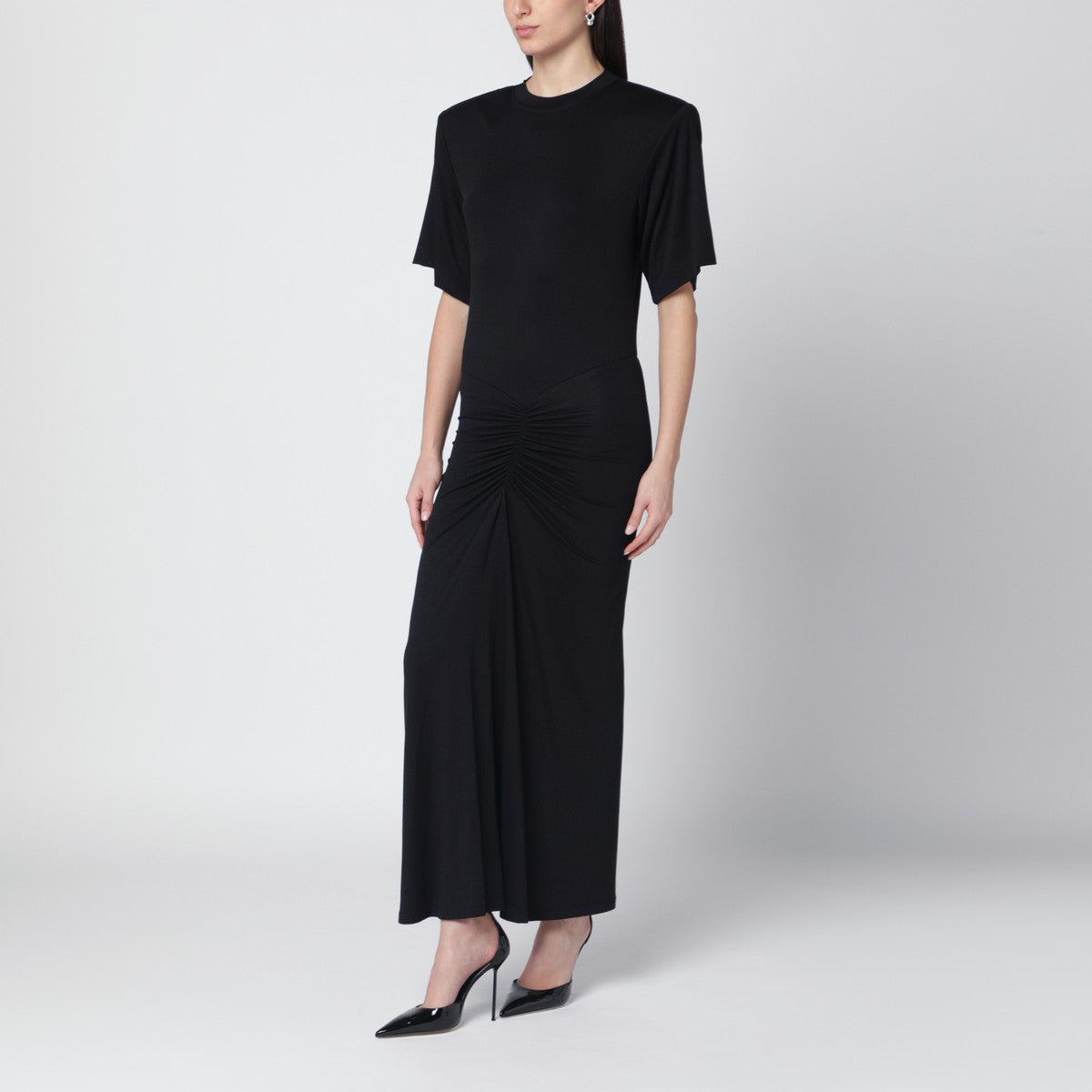 The Andamane Black Lennox midi dress The Andamane