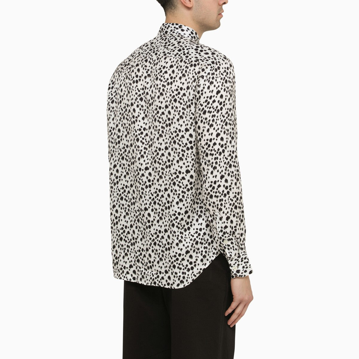 PT Torino White viscose striped shirt PT Torino