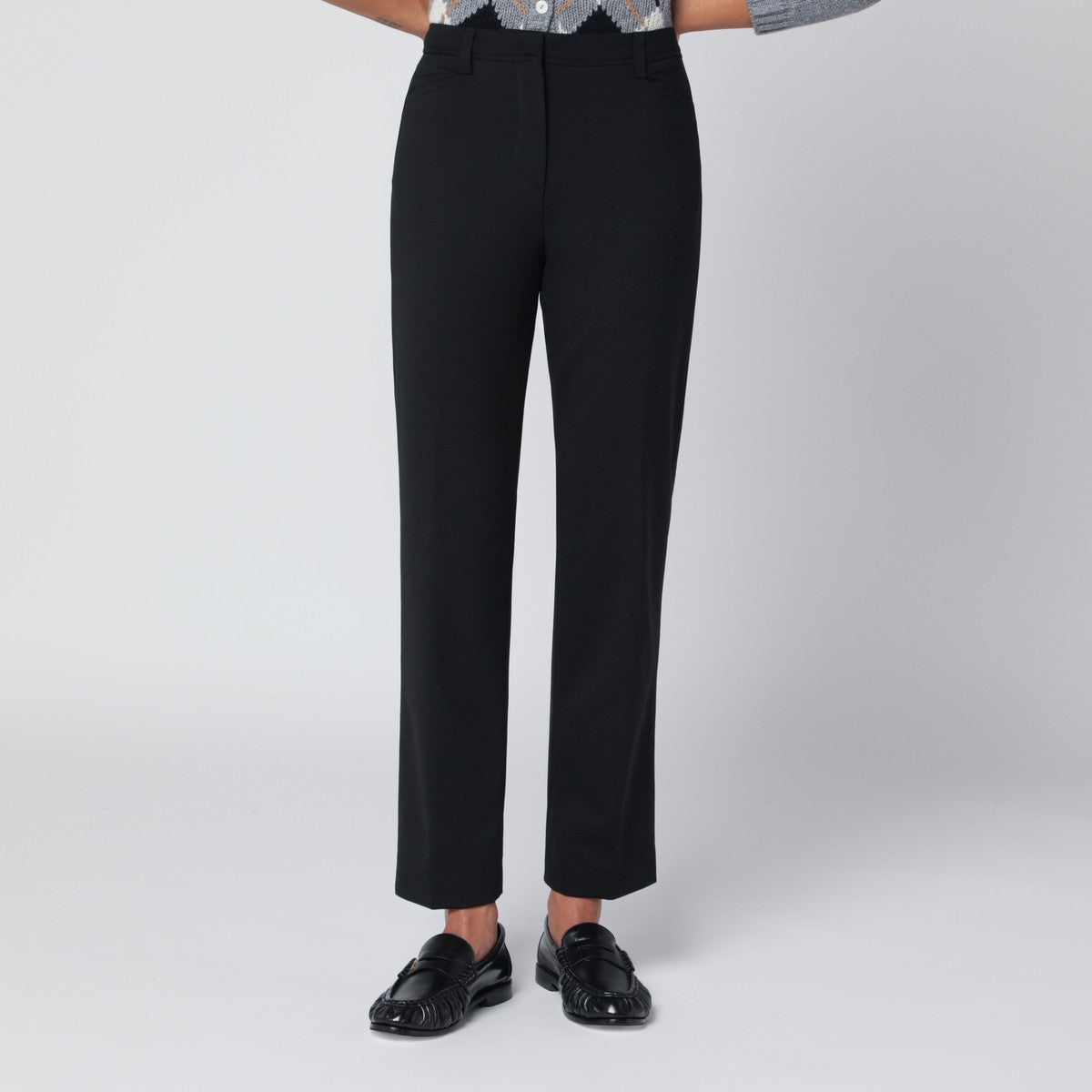 TheLatest Black wool-blend trousers TheLatest
