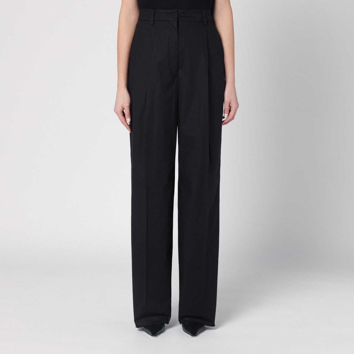 TheLatest Wide black Axel trousers TheLatest