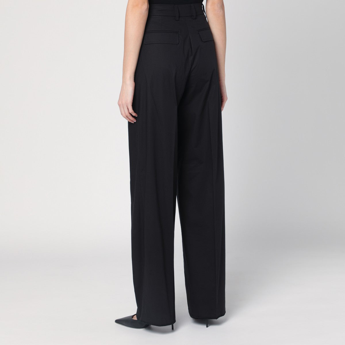 TheLatest Wide black Axel trousers TheLatest