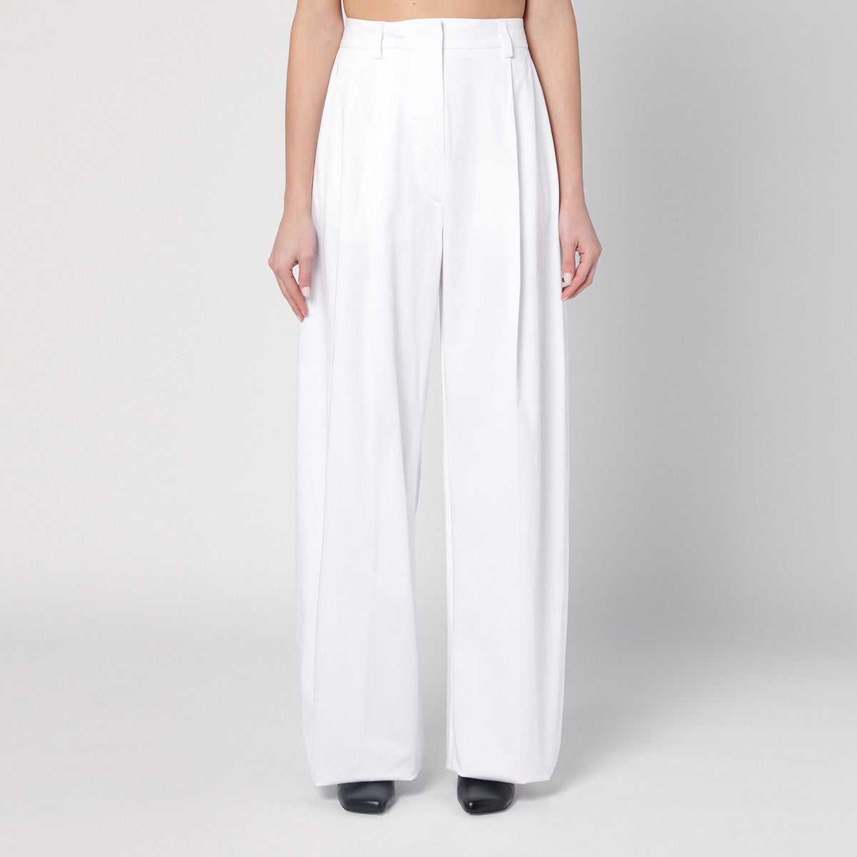 TheLatest Wide white Billie trousers TheLatest
