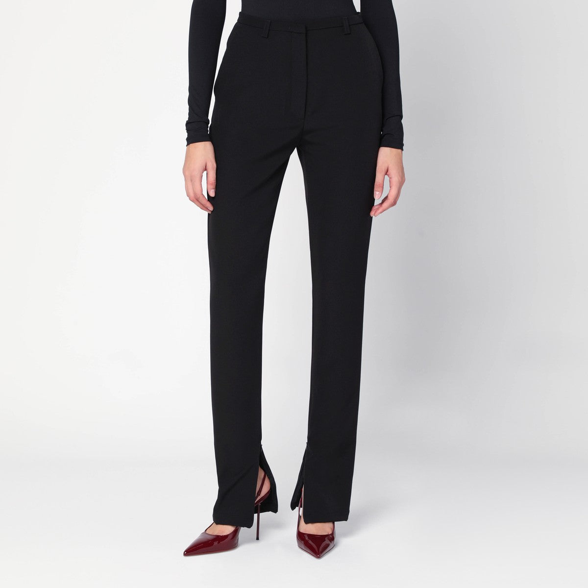 TheLatest Black trousers with zipped slits TheLatest