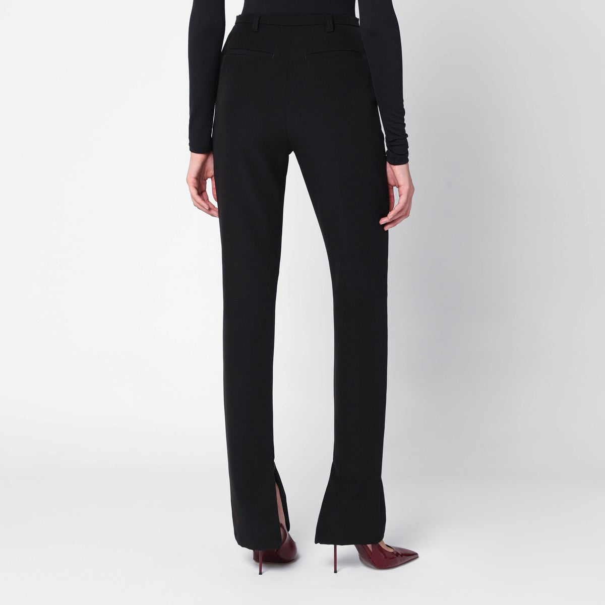 TheLatest Black trousers with zipped slits TheLatest