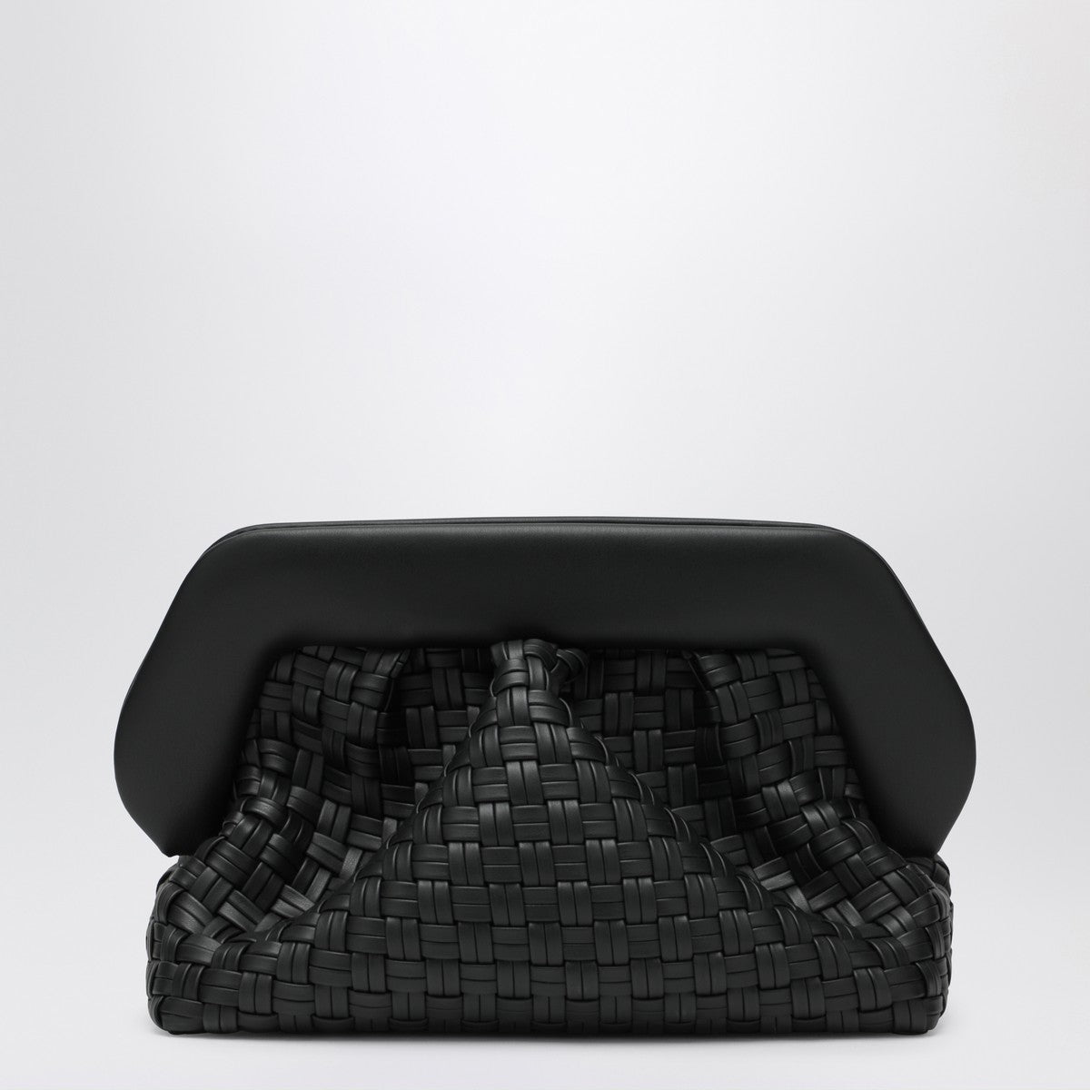 THEMOIRè Black woven Bios clutch bag THEMOIRè