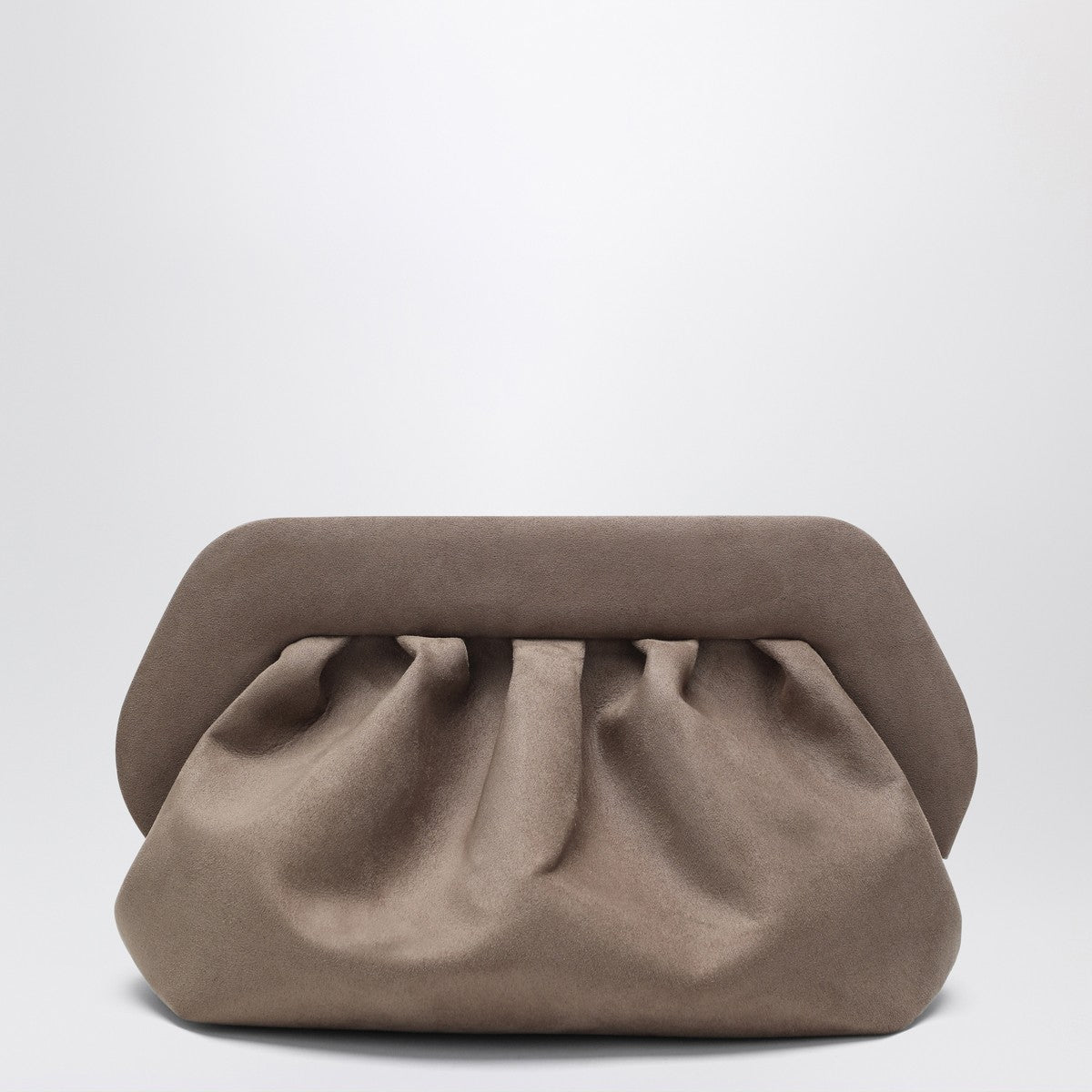 THEMOIRè Medium Bios clutch colour mud suede effect THEMOIRè