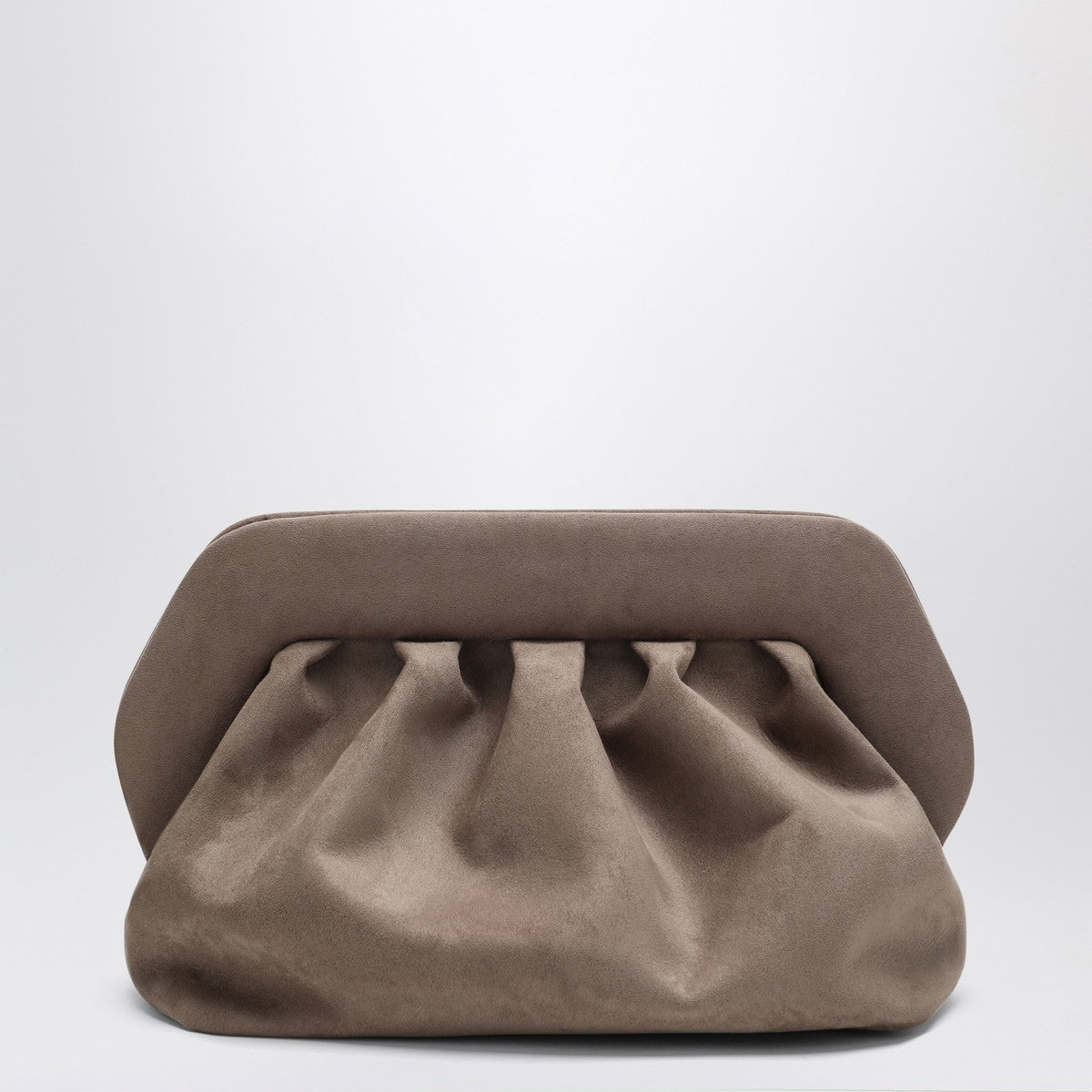 THEMOIRè Medium Bios clutch colour mud suede effect THEMOIRè