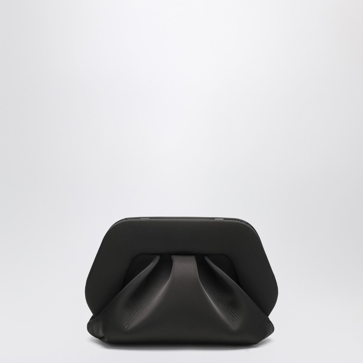 THEMOIRè Black satin Gea clutch bag THEMOIRè