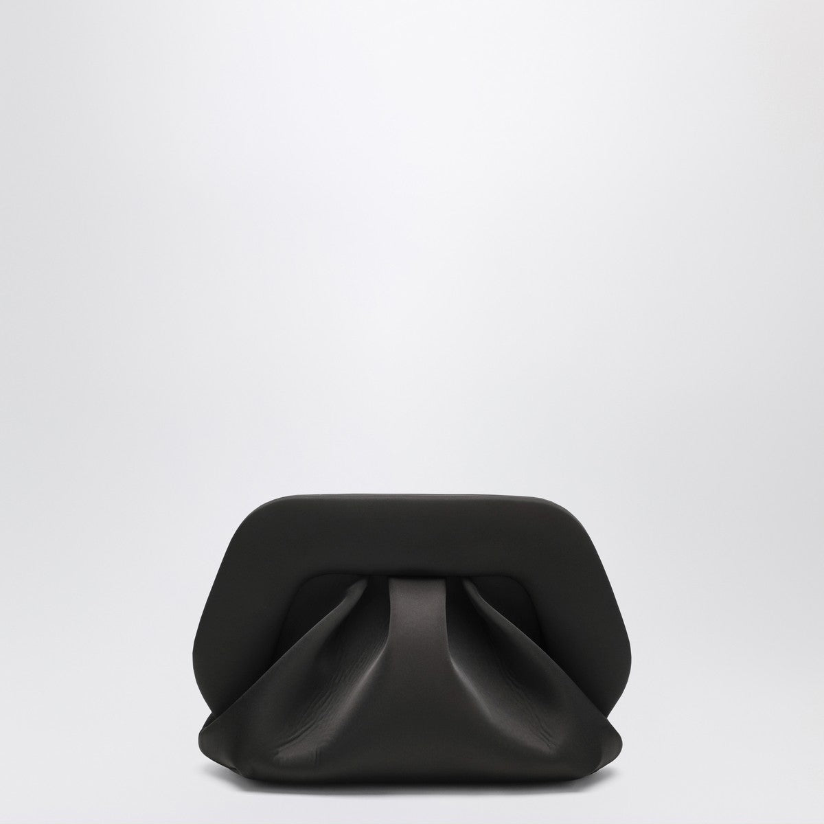 THEMOIRè Black satin Gea clutch bag THEMOIRè