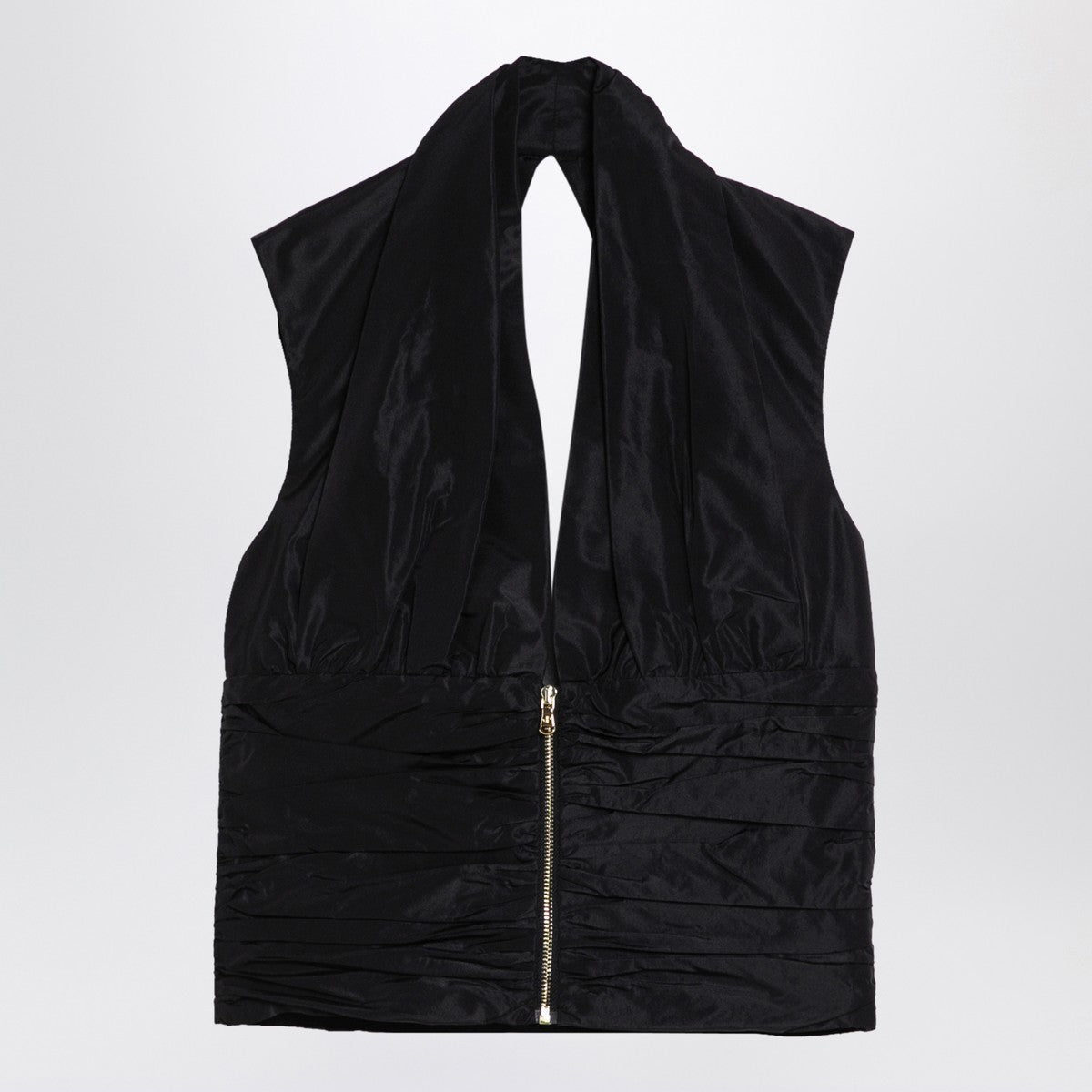 Patou Black zipped waistcoat Patou
