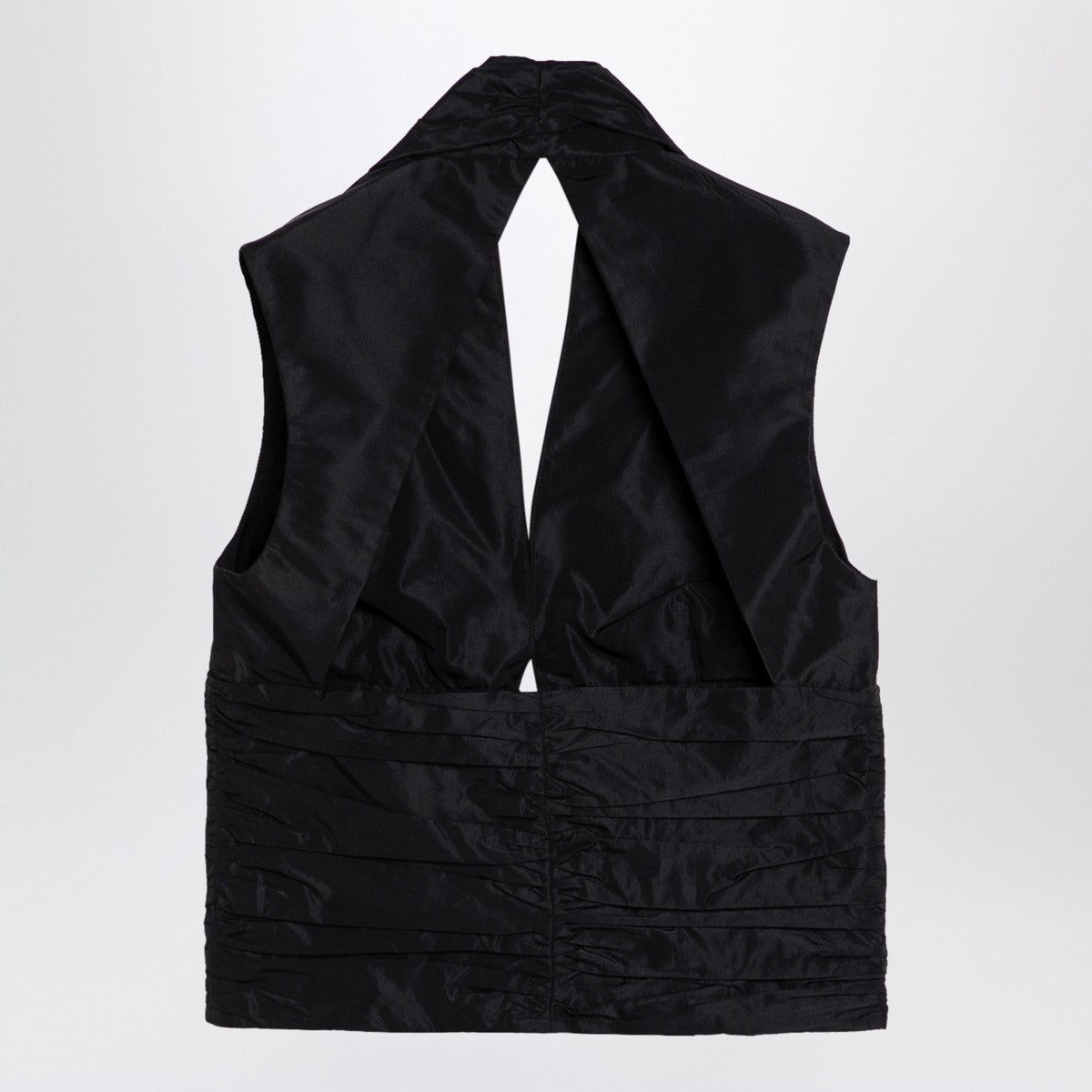 Patou Black zipped waistcoat