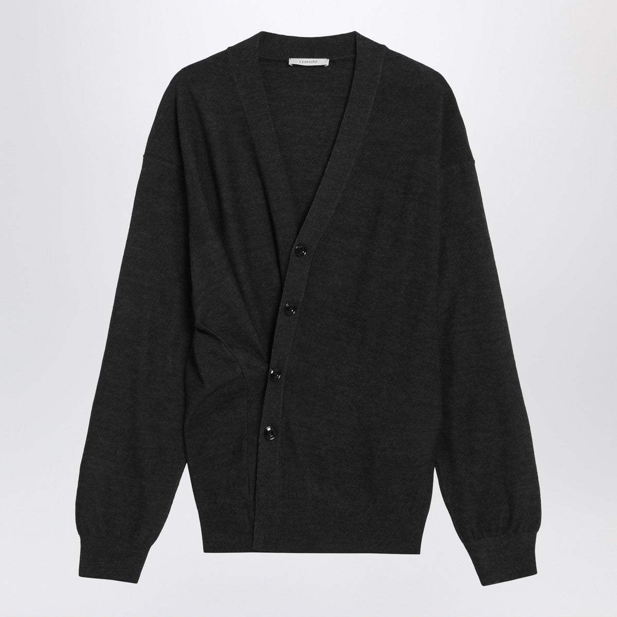 LEMAIRE Charcoal grey wool-blend cardigan Lemaire