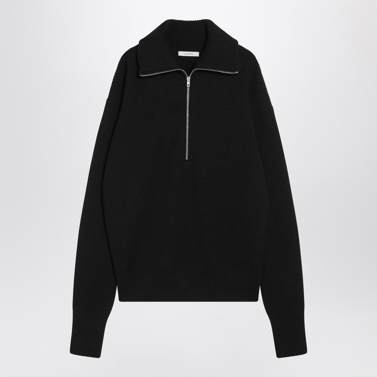 LEMAIRE Black wool zip sweater Lemaire